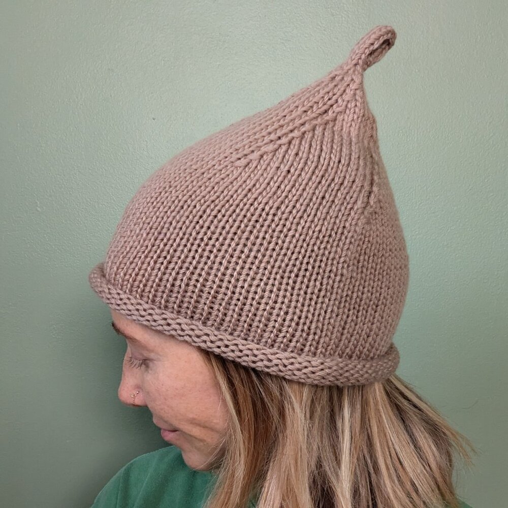Super Soft Wool Beanie with Loop Handmade Non-Itchy Knit Hat Unisex Winter Viral